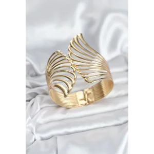 Pirinç Gold Renk Vintage Kadın Bileklik