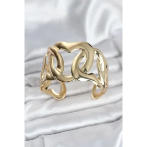 Pirinç Gold Renk Vintage Kadın Bileklik