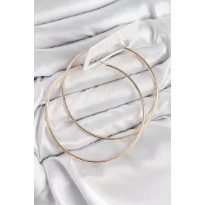 Pirinç Halka Model Gold Renk Kadın Küpe