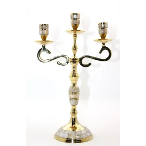 Pirinç Sedefli 3lü Şamdan 18912