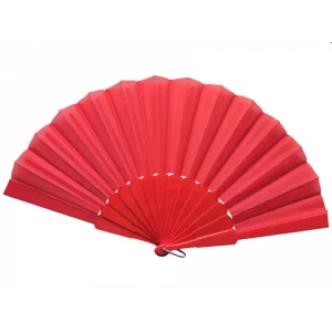 Plastik Kumaş Yelpaze 12li Kırmızı