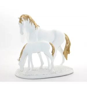 Polyester Yavrulu At Figürü Alk1629