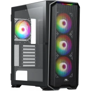 POWERBOOST PB-P3720B 850W 80+ BRONZE MESH ÖN PANEL 4XARGB FAN+USB3.0 GAMING E-ATX KASA SIYAH