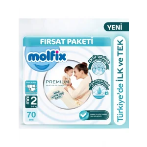 Premium Bebek Bezi Fırsat Paketi 2 Beden 3-6 Kg 70 Adet
