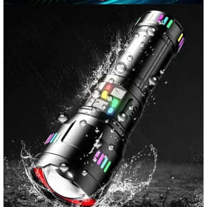 Pro F-3002 Alüminyum TG LED Gece Şeritli Type-C Şarjlı El Feneri