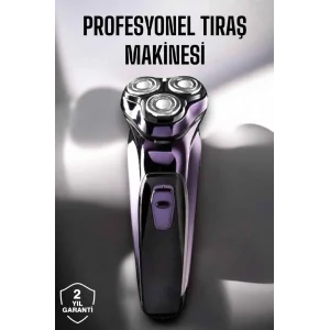 Profesyonel Şarjlı Saç ve Sakal Tıraş Makinesi Hassas Kesim