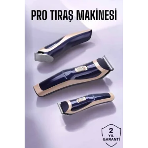 Profesyonel Şarjlı Saç ve Sakal Traş Makinesi Kolay Kullanım