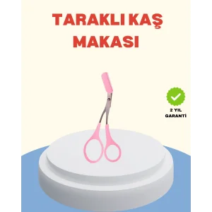 Profesyonel Taraklı Kaş Makası – Evde ve Salon Kullanımına Uygun