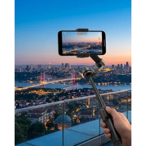 Profesyonel Telefon Gimbal Stabilizer 3 Axis Video Sabitleyici Vlog Tripod