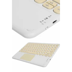 Profesyonel Wifi Q Klavye Bluetooth Klavye Touchpad 10.8 Inç