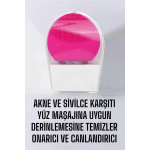 Profesyonel Yüz Temizleme Masaj Aleti Su Geçirmez, Kablosuz Şarj Özellikli Kolay Temizlenebilir