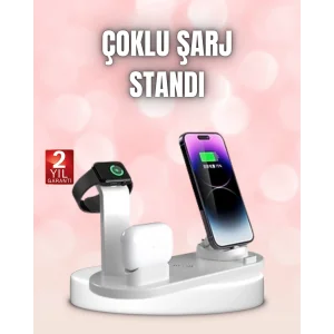 Qi Destekli Tüm Cihazlarla Uyumlu Kablosuz Şarj Ünitesi