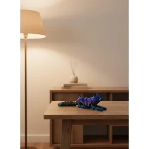 Rainbow hareketli kurt masa dekoru esnek eklem yapılı