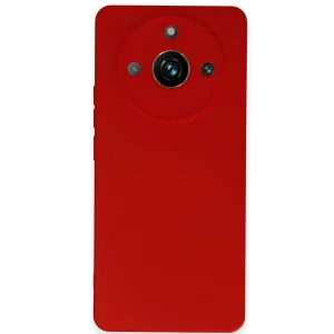 Realme 11 Pro Kılıf Nano İçi Kadife Silikon - Kırmızı