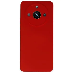 Realme 11 Pro Kılıf Nano İçi Kadife Silikon - Kırmızı