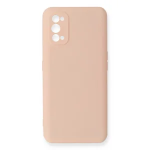 Realme 7 Pro Kılıf Nano İçi Kadife Silikon - Pudra