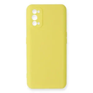 Realme 7 Pro Kılıf Nano İçi Kadife Silikon - Sarı