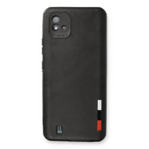 Realme C11 2021 Kılıf Loop Deri Silikon - Siyah