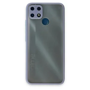 Realme C25 Kılıf Montreal Silikon Kapak - Gri