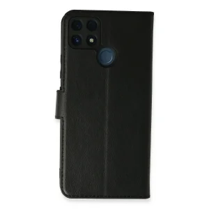 Realme C25 Kılıf Trend S Plus Kapaklı Kılıf - Siyah