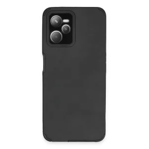 Realme C35 Kılıf Loop Deri Silikon - Siyah