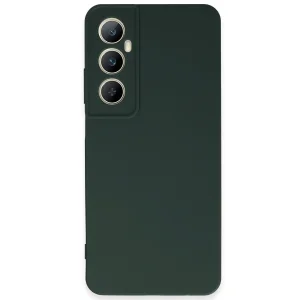 Realme C65 Kılıf First Silikon - Koyu Yeşil