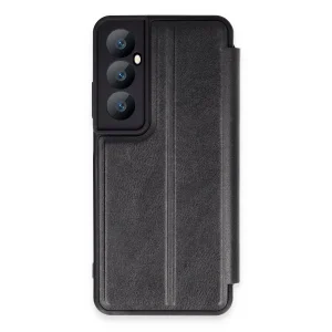 Realme C65 Kılıf Flip Cover - Siyah