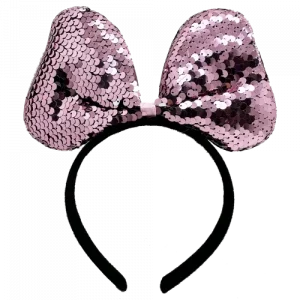 Renk Değiştiren Pullu Fiyonk Parti Tacı Pembe Gümüş