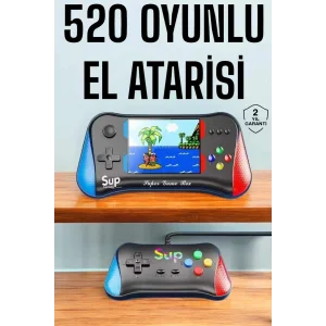 Retro 500 Oyunlu Nostaljik Oyunlu El Atari Gamebox Oyun Konsolu Çift Destekli