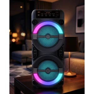 RGB Işıklı Bluetooth Hoparlör Kablosuz Taşınabilir Stereo Speaker