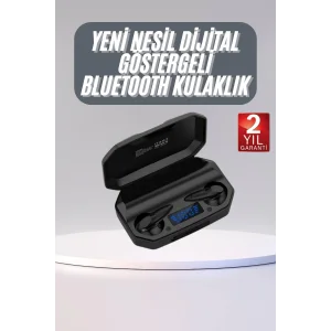 Rgb Işıklı Çift Mikrofonlu Siyah Profesyonel Oyuncu Kulaklığı Kablosuz Kulakiçi