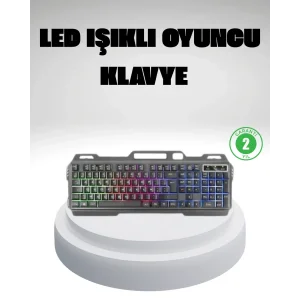 RGB Işıklı Oyuncu Klavye Mouse Seti – Türkçe Q, Ayarlanabilir DPI, Ergonomik ve Dayanıklı Tasarım