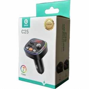 RGB Renkli Araba FM MP3 Çalar Kablosuz Bluetooth 5.0 C25
