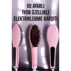 Saç Düzleştirici Tarak Isı Ayarlı Yıpranma Önleyici Düzleştirici Fön Tarak