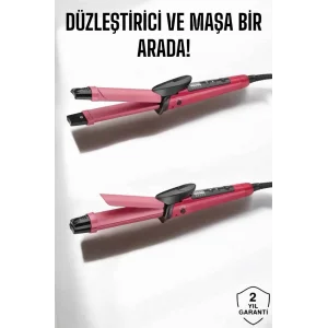 Saç Düzleştirici Ve Maşa İkili Saç Şekillendirici