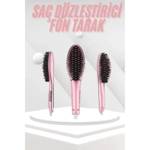 Saç Fırça Akıllı LCD Ekran Pratik Saç Düzleştirici Tarak Pratik Taşınabilir