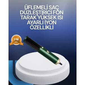 Saç Kurutma, Düzleştirici ve Tarak Tek Cihazda – 3 Kademeli Isı Ayarı