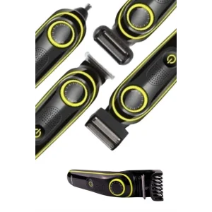 Saç Sakal Şekillendirici Tıraş Makinesi 5 Başlıklı Paslanmaz Çelik Bıçaklı Unısex