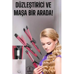 Saç Şekillendirici Düzleştirici Ve Maşa Isı Ayarlı