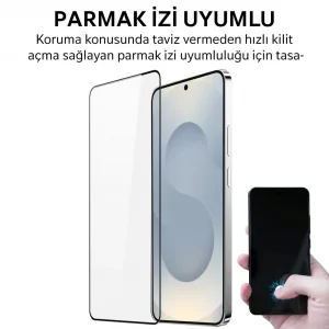 SAM S25 Plus – Antistatik Cam Tam Kaplayan Ekran Koruyucu