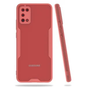 Samsung Galaxy A02s Kılıf Platin Silikon - Pembe