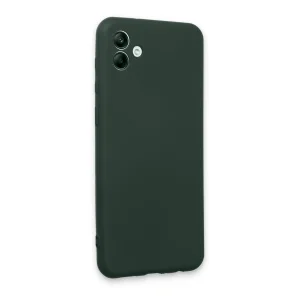 Samsung Galaxy A04e Kılıf First Silikon - Koyu Yeşil