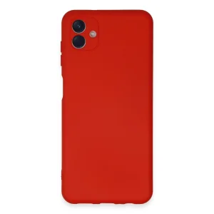 Samsung Galaxy A04e Kılıf Nano İçi Kadife Silikon - Kırmızı