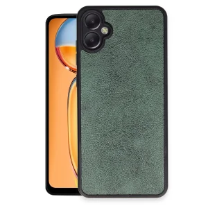 Samsung Galaxy A05 Kılıf Aras Deri Kapak - Koyu Yeşil