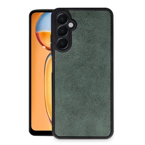 Samsung Galaxy A05s Kılıf Aras Deri Kapak - Koyu Yeşil
