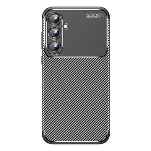 Samsung Galaxy A15 4g Kılıf Auto Focus Karbon Kapak - Siyah