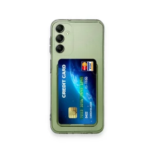 Samsung Galaxy A15 4g Kılıf Kart Şeffaf Silikon - Şeffaf