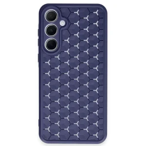 Samsung Galaxy A15 4g Kılıf Petek Silikon Kapak - Lacivert