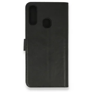 Samsung Galaxy A20s Kılıf Trend S Plus Kapaklı Kılıf - Siyah