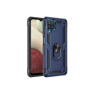 Samsung Galaxy A22 Kılıf Sofya Yüzüklü Silikon Kapak - Lacivert